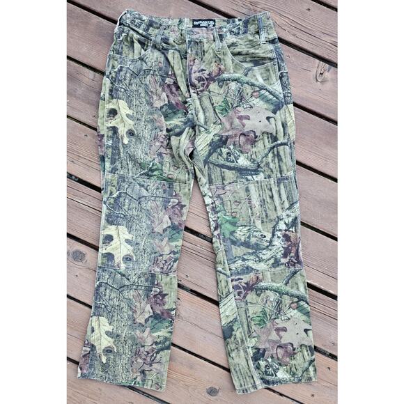 Mossy Oak Break Up Infinity Camo Pants Jeans Double Knee Men’s 32/30 - Picture 1 of 9